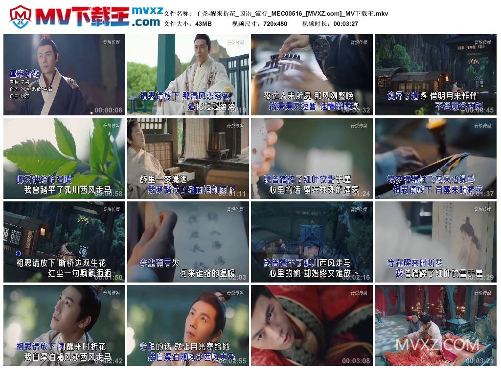 子尧-醒来折花_国语_流行_MEC00516